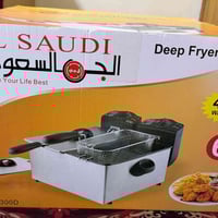 قلايه زيتيه جديده بكارتون حجم 6لتر ام حوضين ماركه عدد 2 الواحده 75الف ...