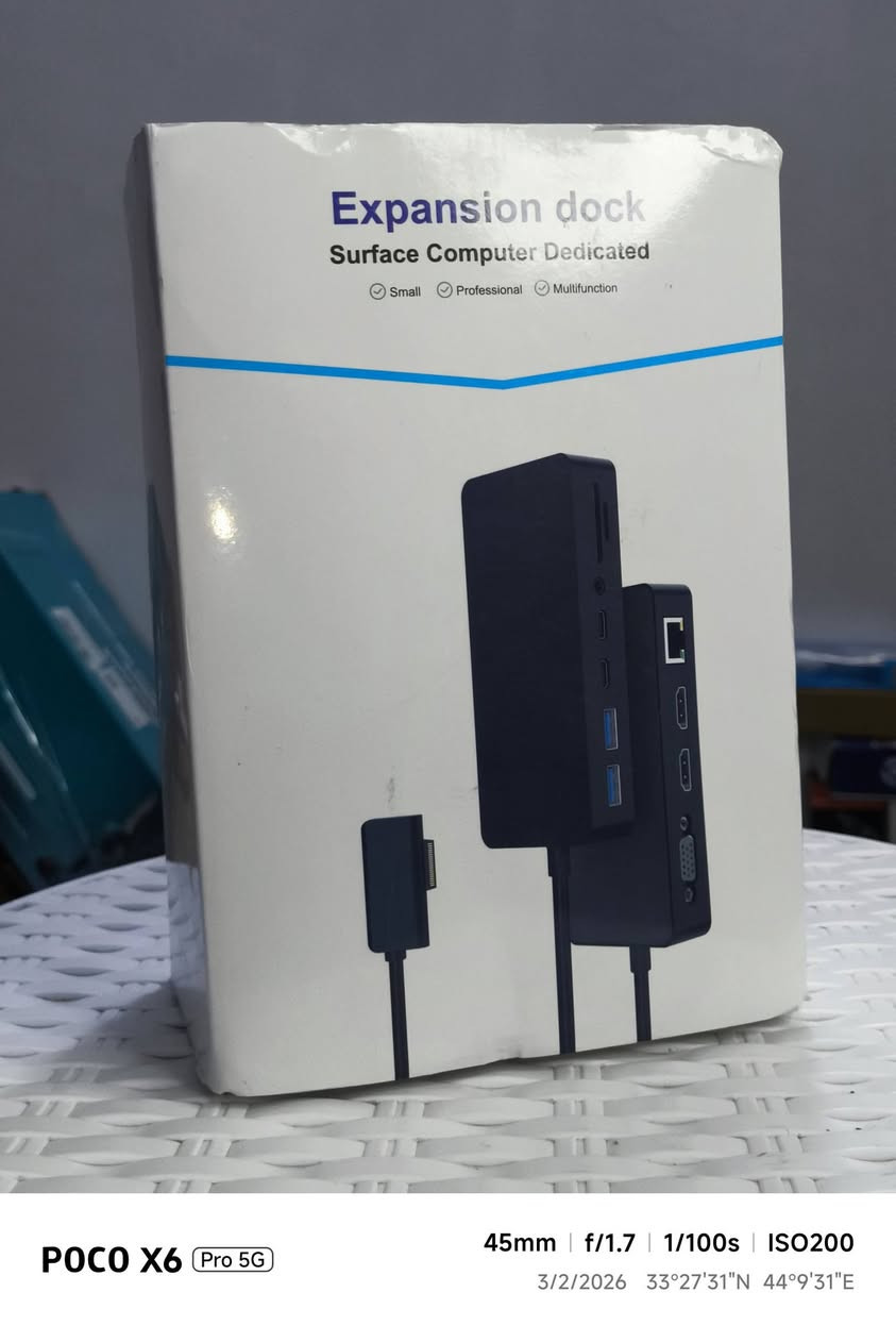 ((📦)). 
قاعدة شحن سيرفس برو مايكروسوفت - ضمان لمدة عام - 12 في 1 شاشة عرض ثلاثية مزدوجة 4K HDMI + VGA، قواعد سيرفس لسيرفس برو 11/10/9/8/X/7/6، لابتوب سيرفس 7/6/5/4/3، سيرفس بوك


**إذا كنت صاحب هذا الإعلان وتريد حذفه لأي سبب، رجاءا أرسل رسالة إلى الدعم الفني**