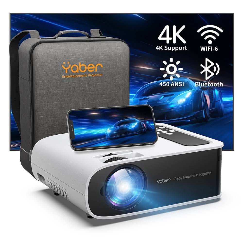 الجهاز هو بروجكتر المسرح المنزلي Yaber Pro V8 [1.1.1، 1.3.6]، وإليك أهم مواصفاته ومميزاته التقنية:
⚙️ جودة الصورة والعرض
📺 الدقة الفائقة: دقة عرض أصلية Native 1080P Full HD (1920x1080) مع قدرة كاملة على تشغيل وفك تشفير ملفات 4K Ultra HD [1.3.3 Block, 1.3.5 Block].
💡 قوة الإضاءة والسطوع: يتميز بقوة إضاءة تبلغ 450 ANSI Lumens (تصل إلى حوالي 13,000 إلى 15,000 لومن بالقياس العادي) [1.3.4 Block, 1.3.6]， مما يمنحه توازناً ممتازاً وعرضاً واضحاً في الأماكن المغلقة والمظلمة.
🌗 نسبة التباين والألوان: نسبة تباين فائقة تصل إلى 20000:1 مع شريحة ألوان NTSC بنسبة 96% لإنتاج ألوان حية وعميقة [1.3.4 Block, 1.3.5 Block].
⏳ عمر مصباح الـ LED: يدعم تشغيل طويل الأمد يصل ما بين 100,000 إلى 120,000 ساعة عمل [1.1.15 Block, 1.3.5 Block].
🌐 الاتصال اللاسلكي والشبكات
📶 تقنية WiFi 6 الأحدث: يعتبر من الأجهزة الرائدة التي تدعم Wi-Fi 6 مزدوج النطاق (2.4G/5G)، والتي ترفع سرعة نقل البيانات وتوفر عرضاً سلساً وبدون أي تقطيع أو تأخير عند اللعب أو البث المباشر من الهاتف والكمبيوتر.
🔊 البلوتوث والصوت: يدعم تقنية Bluetooth 5.1 ثنائية الاتجاه [1.3.4 Block, 1.3.5 Block] لربطه بالمسارح الصوتية وسماعات الرأس، بالإضافة إلى احتوائه على مكبرات صوت ستيريو مدمجة مزدوجة بقوة 5 واط مع نظام صوت محيطي SRS.
🎬 إمكانيات التحكم والتعديل الذكي
📐 حجم شاشة العرض: يمنحك تجربة السينما داخل منزلك بفضل مساحة إسقاط تبدأ من 40 إنش وحتى 350 إنش [1.3.4 Block, 1.3.7].
🛠️ تصحيح الأبعاد الرقمي: مزود بنظام تعديل متطور 4D/4P Keystone Correction يتيح ضبط زوايا العرض بدقة أفقياً وعمودياً بالريموت حتى لو وُضع الجهاز جانباً [1.3.3 Block, 1.3.4 Block].
🔍 ميزة الـ Zoom والتحكم: يدعم التكبير والتصغير الرقمي لشاشة العرض حتى 50% دون الحاجة لتحريك البروجكتر من مكانه [1.1.1, 1.3.10 Block]، مع إمكانية التحكم الكامل به عبر تطبيق خاص للهواتف الذكية [1.3.4 Block, 1.3.10 Block].


**إذا كنت صاحب هذا الإعلان وتريد حذفه لأي سبب، رجاءا أرسل رسالة إلى الدعم الفني**