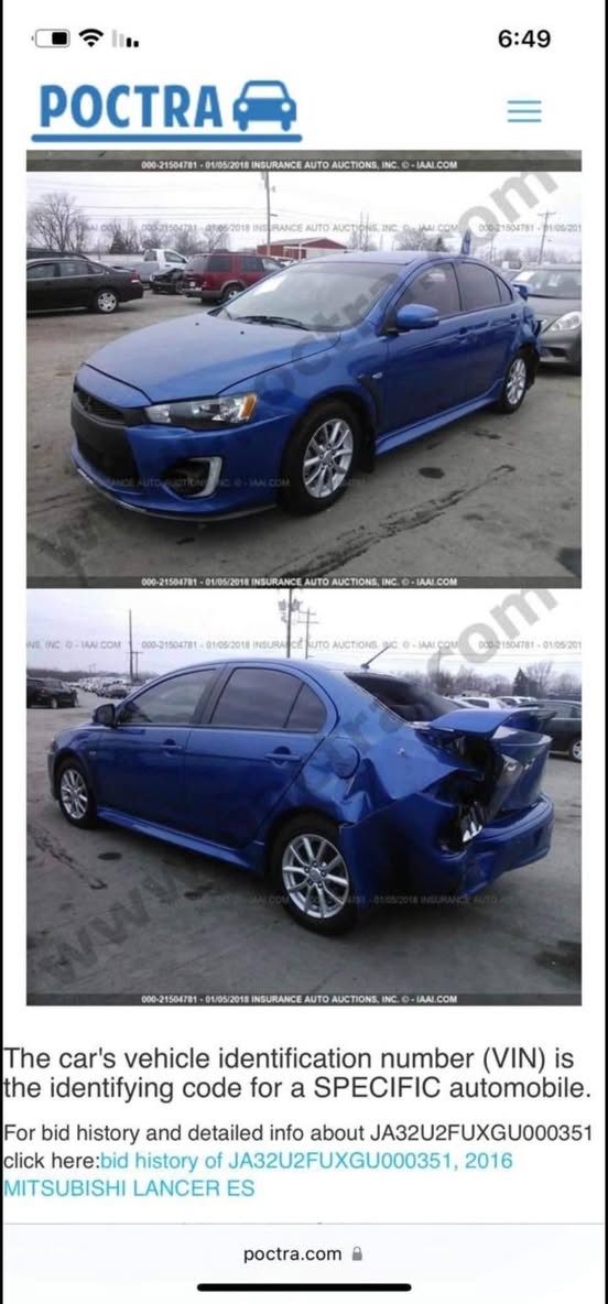 لانسر قرش 2016
امريكي محرك 2000 تبخير
حادث مثل ما موضح ولا ايرباك طاك
سعرهه109
***********
