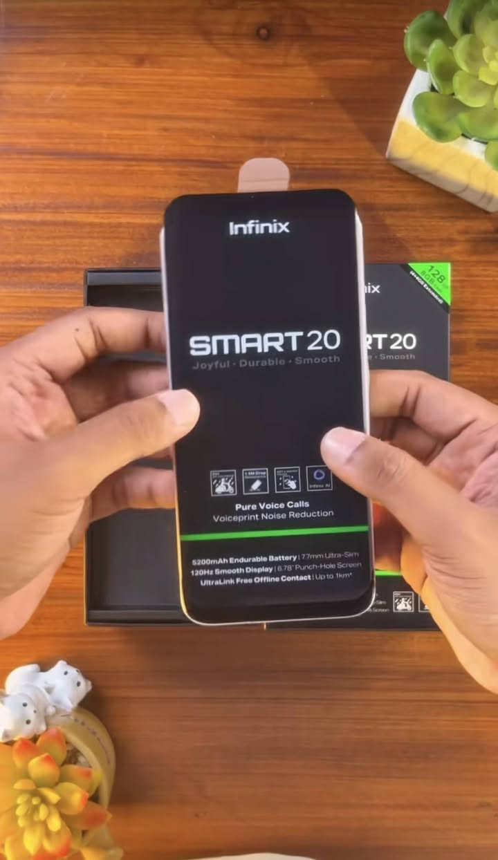 جهاز انفنكس سمارت 20 جديد غير مستخدم  للبيع ذاكره 128جيجا جيل الخامس 5G
مميزات الجهاز

- مقاوم للماء 

- مقاوم للسقوط 

- مضاعفة الصوت 300%

الشاشة : 6.78 انش 

الكاميرا : 8 مبجابكسل 

الذاكرة :128جيجابايت

البطارية : 5200 مللي أمبير
الدقهHD

بصمه داخل شاشه +فتح بصمه وجه
يدعم G5

 للبيع  السعر 260 الف  
للحجز او مراسله عبر الخاص 
لا يمكن الرد عبر تعاليق فقط عبر الخاص 
ملاحظه /يوجد توصيل جميع مناطق بغداد ولجميع محافظات العراق


**إذا كنت صاحب هذا الإعلان وتريد حذفه لأي سبب، رجاءا أرسل رسالة إلى الدعم الفني**