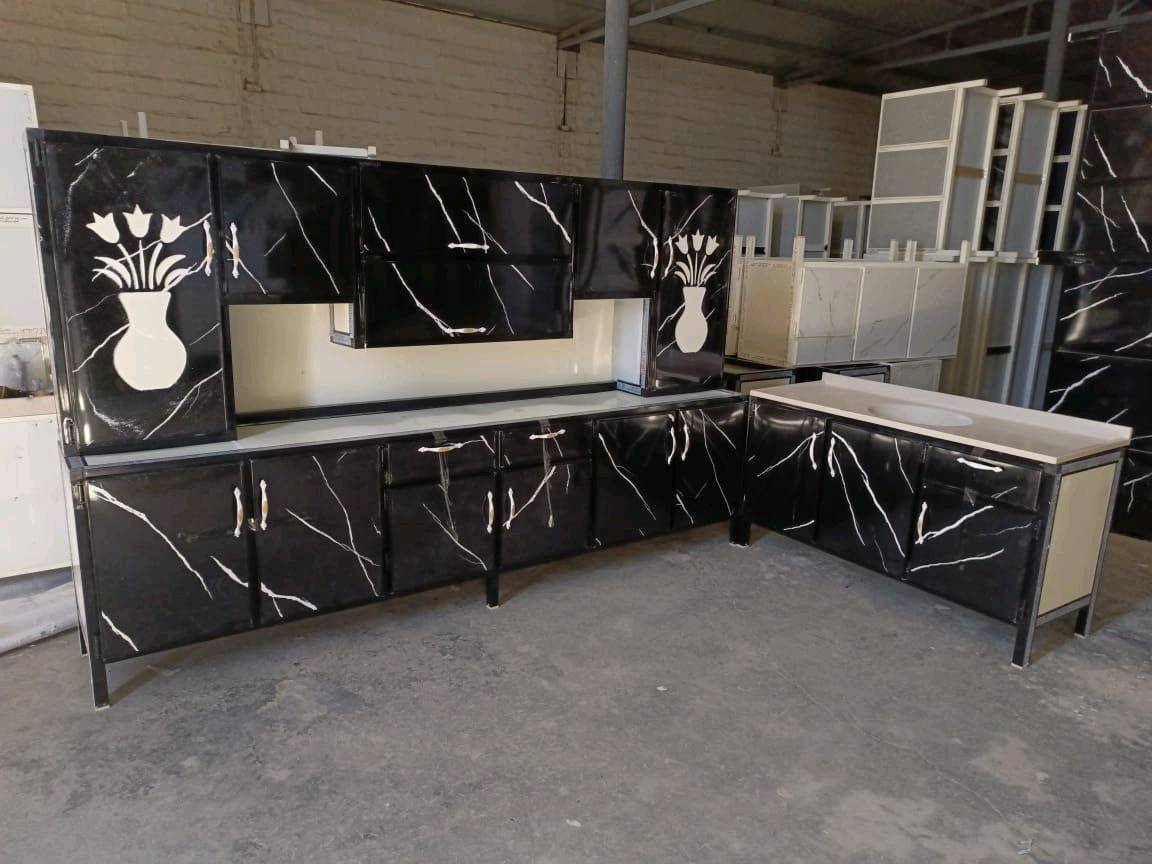 كاونتر المنيوم قياس 3 امتار وسنك متر ونص مرمر سعر 450 الف