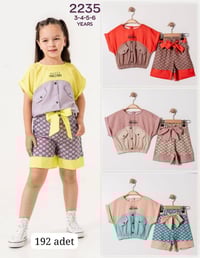 طقم بناتي • مقاسات ٢-٨ • ملابس اطفال