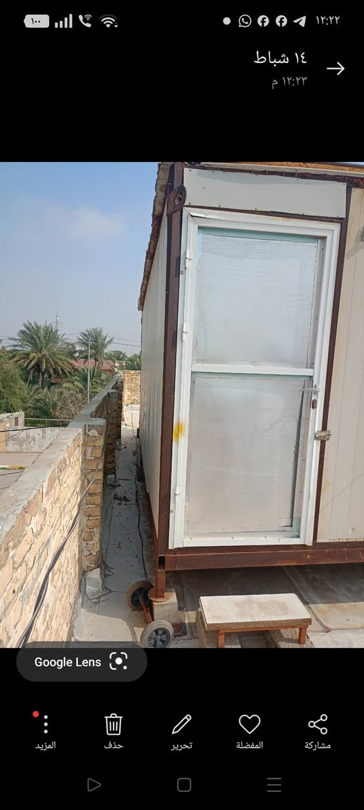 كرفان  3في6  للبيع مكانه بعقوبة التحرير  مليون و250  الف  يحتوي باب عدد 2 شباك عدد2 تكلف تنزيل الكرفان اني اتحمله التحريى،،***********
