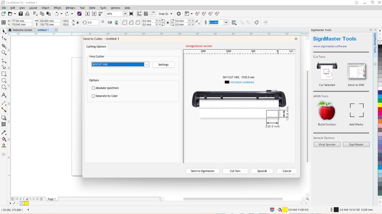 سلام عليكم
كوريل درو X8 مع إضافة بلوغ ان ساين ماستر للكتر بلوتر
مع برنامج signmaster v5.0 cut&arms 
تفعيل مدى الحياة للكوريل والبلوغ ان والبرنامج
واتساب ***********
