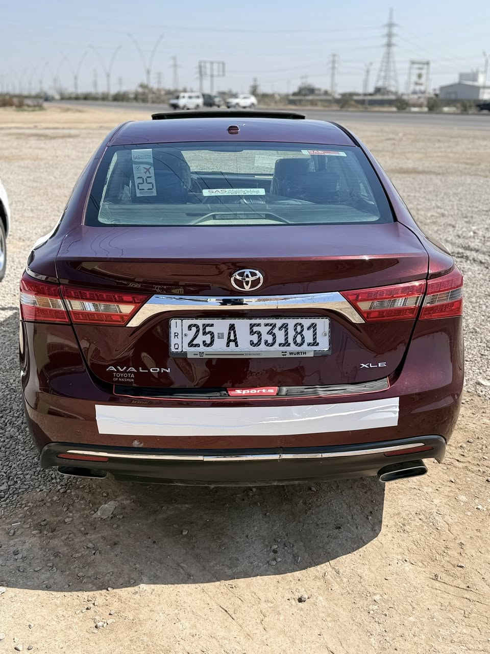السلام عليكم
‏‎  لـلـبـيع  او مراوس 
تويوتا افلون   Toyota Avalon  
وارد امريكي   
‏‎الموديل   2017
فئة.   XLE  
حجم المكينه  V6/3500
‏‎اللون   كرزي 
‏‎حالة السياره. وراد امريكا حادثها جاملغ وبنيد وبالعراق نص الجامرلغ الخلفي صبغ يعني قطعتين ونص صبغ فقط 
‏‎المواصفات 
‏‎- بصمة تشغيل 
بصمة ابواب 
‏‎-ترحيب عند الاقتراب 
-تشغيل عن بعد 
رادار - جانبي -
‏‎- شاشه كبيره تدعم نظام الأبل كار باي ونظام الاندرويد 
‏‎- ستيرن كهربائي
تبريد قطعتين
شحن واير ليس لاسلكي 
3 وضعات قياده 
اوتو هولد 
‏‎- تحكم ستيرن جهتين 
كشنات جلد 
كشنات تدفئه 
كشنات خزن ميموري 
أشاره بالمرايه 
‏‎- تحديد سرعه 
‏‎- مانع انزلاق 
‏‎- ليد نهاري
‏‎ باقي المواصفات المعروفه
‏‎السعر   155  ورقه بيها مجال بسيط 
‏‎رقم السياره كركوك دولي جديد 

مكان السياره ديالى بعقوبه
‏‎للأستفسار

 ***********
