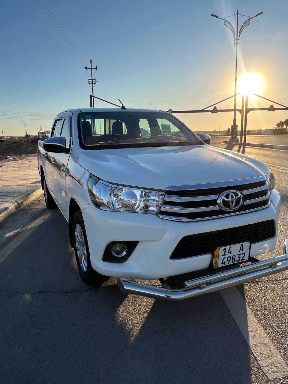 بيكم هايلوكس موديل 18عادي سياره مو فول 
مكينه كاز ما مفتوح بيه برغي 
رقمه بصره دولي سنويه جديده
سياره نضيفه تخم تاير حداده تبريد بيه طخه رصيف بس وسياره مكفوله من ضربه ومعجون وصبغ ارباك طاك واحد فقط دشبول
مكان السياره كربلاء المقدس 
*********** 
‏‪‏‪0 771 191 5137‬‏
السعر 190$ بيه مجال
