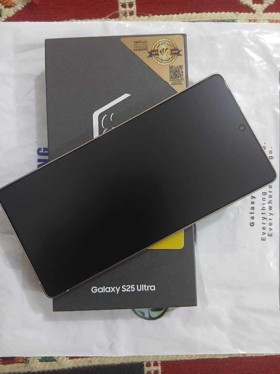 #للبيع 
السلام عليكم جهاز S25 آلترا ذاكرة 256 جهاز جديد شخط مابي إستخدام أسبوع واحد فقط ضمان عين الفهد 
سعره مليون 150 قفل؟؟
 ***********
