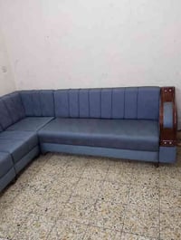 ديوان ٧ مقاعد للبيع نضيف جدا بدون اي ضرر قماش جديد ممستخدم سفنج ضغط عا...