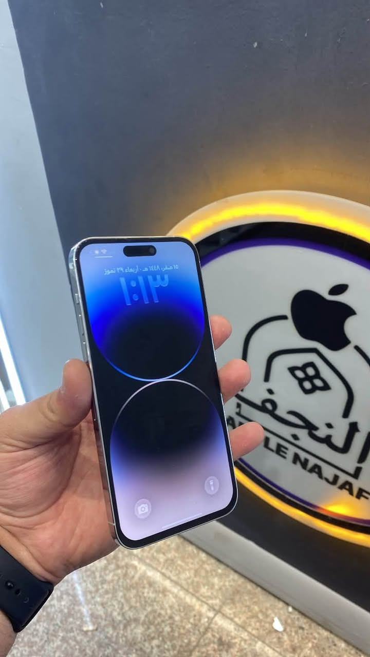 14 برو ماكس
بطاريتة 90‎%‎
ذاكرة 256 لجهاز دبل 
جهاز كلة شغال ب650 وبي مجال ***********
