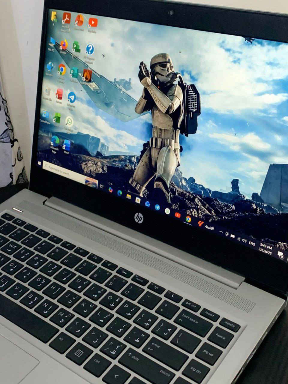 لابتوب للبيع Hp probook 445 G7
‏
‏لابتوب راقي، مناسب للدراسة والبحوث والتصميم والمونتاج (الادوبي) ومناسب للبرانج الهندسية مثل الاوتكاد وغيره  ...وايضا مواصفاته قوية للالعاب وينطيك سلاسة وفريمات عالية (تتونس✨) ، نظافة 99% 
‏
‏المعالج/  Ryzen 5 4500U بقوة كواري 7 الجيل 10
‏كرت الشاشة / AMD RADEON VEGA 6 - 6GB SHARE 
‏الرام / 8GB DDR4 
‏التخزين / 256GB SSD M.2 
‏شاشة دقة عالية / 14.1 INCH FHD SCREEN 
‏
‏ملحقاته كاملة
‏شاحنتة الاصلية
‏ماوس
‏ماوس باد
‏حقيبة خاصة 
‏
‏السعر 360 الف / ضماان✨ 10 ايام استبدال في حال وجود اي مشكلة او خلل 🩵
‏
‏يتوفر توصيل لكل مناطق العراق
‏
‏راسلني ماسنجر
‏واتساب / ***********

