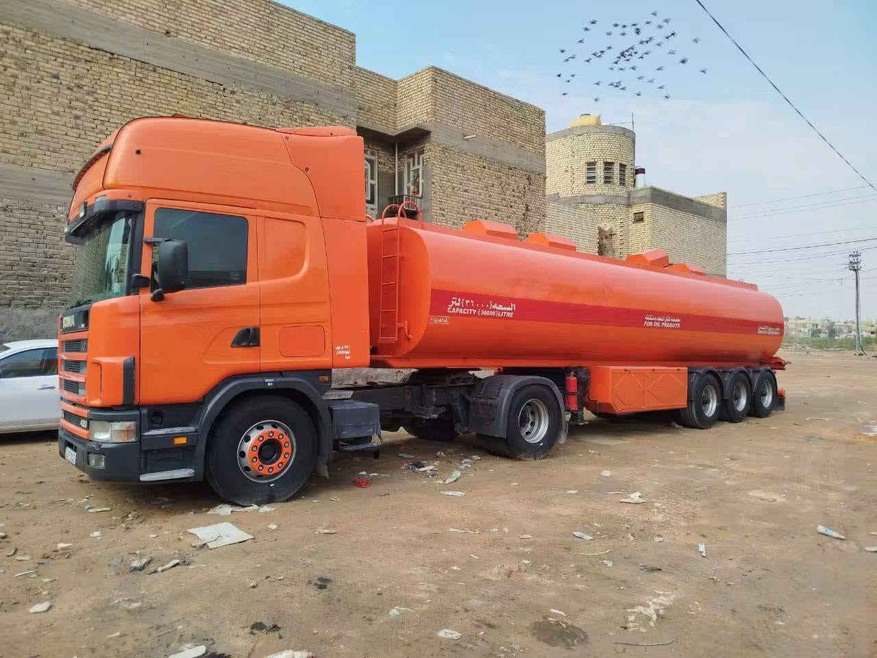 للبيع سكانيا موديل 2003 رقم السياره نجف  مكينه 420 خطين انجكتر  تكيل جديد سنتين تفعيل جي بي اس جديد تانكي عمل موصل تخم تاير راس و عربانه سياره جاهزة للعمل معتمده على شركه السعر الاتصال على الرقم (***********) مكان السياره نجف
