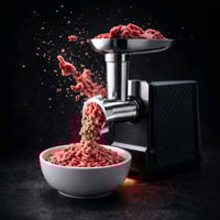 🐮⚡ مفرمة لحم كهربائية 3 في 1 من Bihart  فرم اللحم بكفاءة مع قدرة 1800 ...