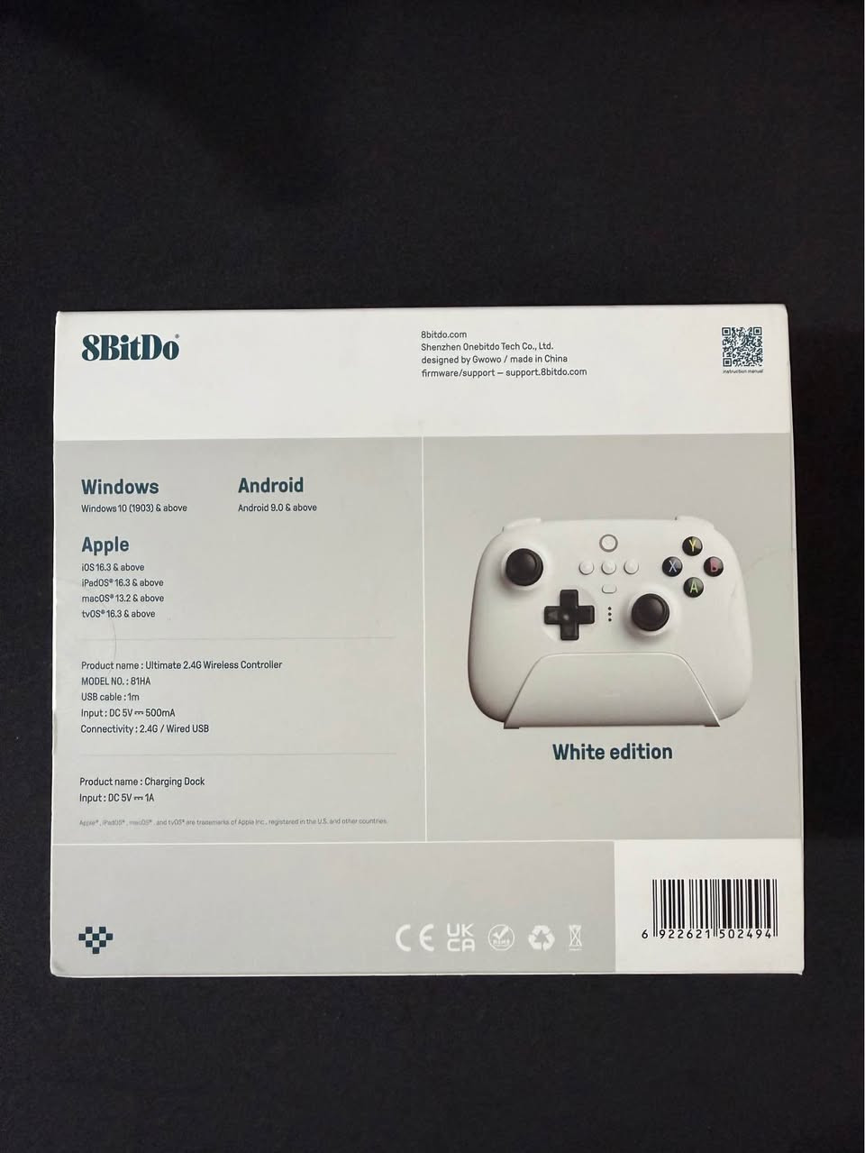 جوستك ماركة 8BitDo Ultimate 2.4G 

جديدة لوك ستيكر 

التوافق: يدعم أنظمة Windows (10 فما فوق)، Android (9.0 فما فوق)، أجهزة Apple (iOS و macOS)، بالإضافة إلى منصة Steam Deck و Raspberry Pi

لاسلكي عبر قطعة 2.4G (مرفقة)، بلوتوث (Bluetooth)، أو سلكي عبر منفذ USB-C

عصا التحكم (Analogs): محدثة بتقنية Hall Effect المغناطيسية لحماية تامة من مشكلة الانجراف (Stick Drift) وضمان دقة وحساسية عالية في الألعاب

الأزرار الخلفية: يحتوي على زرين خلفيين (Pro Back Paddles) قابلين لإعادة البرمجة بالكامل لتسهيل اللعب السريع دون رفع الإبهام

التحكم والأنماط: زر خاص بالتبديل بين 3 أنماط مخصصة مخزنة مسبقاً في الذاكرة (Custom Profile Switch)

البطارية: مدمجة وقابلة لإعادة الشحن بسعة 480mAh

عمر البطارية: تمنحك حتى 15 ساعة من اللعب المتواصل

مدة الشحن: تستغرق من 2 إلى 3 ساعات للشحن الكامل

قاعدة الشحن (Docking Station): علبة شحن لاسلكية أنيقة، بمجرد وضع اليد عليها يبدأ الشحن وتنطفئ اليد تلقائياً، وعند رفعها تتصل بالجهاز مباشرة. تعمل القاعدة أيضاً كموسع لنطاق إشارة الـ 2.4G

يدعم بشكل كامل برنامج 8BitDo Ultimate Software على الحاسوب لتعديل حساسية العصا، وضبط شدة الاهتزاز (Rumble)، وإنشاء الماكرو

السعر 45 الف مع التوصيل 

للحجز والاستفسار مراسلة الصفحة 

رابط واتساب مباشر الي يريد يراسلني 👇

https://wa.me/message/ANGQMMLUZKO4C1 بغداد, العراق


**إذا كنت صاحب هذا الإعلان وتريد حذفه لأي سبب، رجاءا أرسل رسالة إلى الدعم الفني**