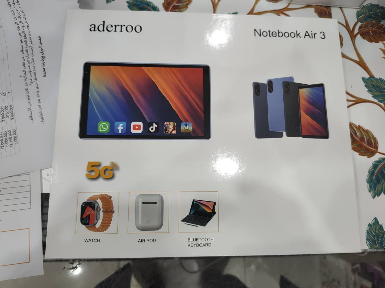 ايباد اديرو ذاكرة512 رام12 
تحديث اندرويد12
جديد غير مستعمل 150 الف 
كربلاء حي الاطارات مكتب المرتضى ***********
لايوجد توصيل تجي تاخذ التلفون من المحل
