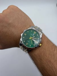 ساعة POEDAGAR • مينا أخضر زمردي • ستانلس ستيل