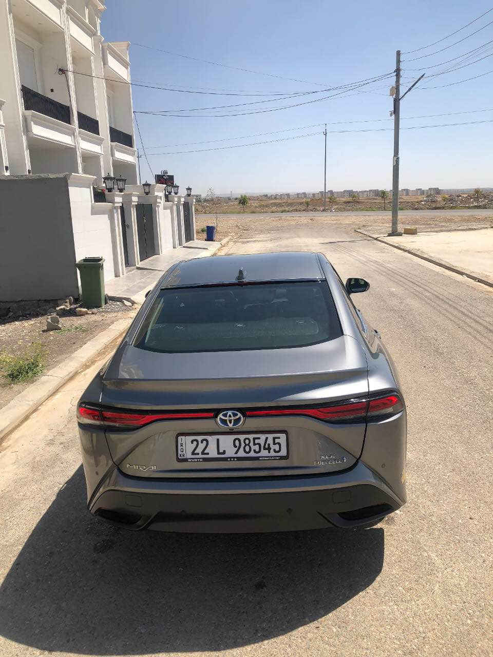 تویوتا میرای مۆدیل ٢٠٢٢ هایدرۆجین
سەیارەکە بی دەعم و بێ بۆیاغ و چاڵو شوخت
رەقەم هەولیرە و تا ٢٠٣٠ تازەیە
هایدرۆجینی تیاماوە 
***********                                                   ء
واتس ئەپ*********** السليمانية, العراق
