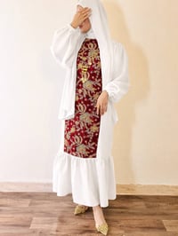 فستان رمضاني • خامة دابل تركي • مقاسات ٣٨-٤٨