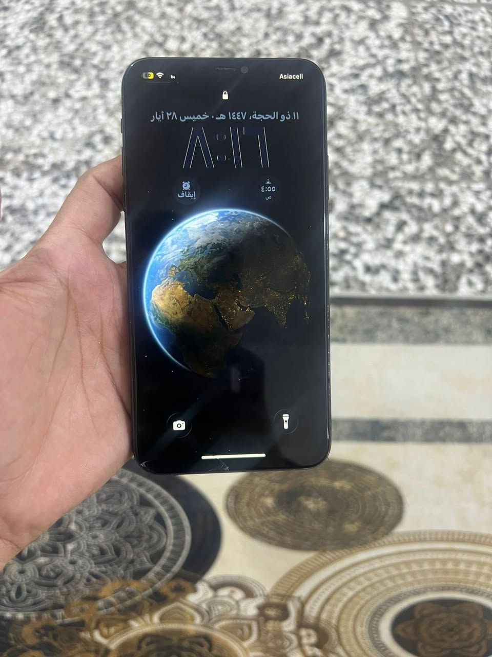 ايفون ١١ برو ماكس ذاكره ٦٤ مبدل شاشه ٣ خيارات و بطاريه فيس ايدي واكف الضهر مفطور الشاشه بيها فطر زغير  ما مأثر عله اي شي

***********
