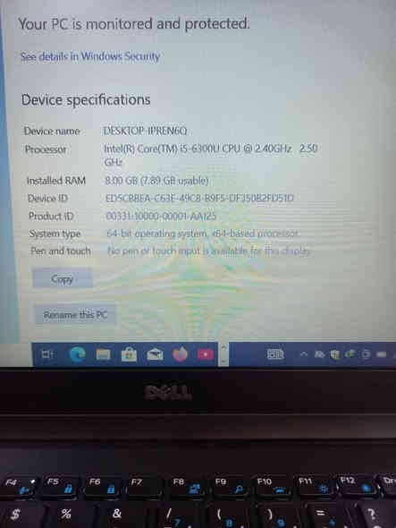 لابتوب  dell
الجيل السادس
المعالج كور أي  5  الجيل 6
الهارد  256    ssd  m.2
الرام 8.    ddr4 
كارت الشاشة  4  شير 
حجم الشاشة  14
الشحن اكثر من ساعتين 
الشاحنة اصلية 
يوجد منفذ تايب سي للشحن ولنقل البيانات  
الجهاز مكفول من العطل والتصليح الملحقات شاحنة وجنطة 
السعر   180
للمزيد من العروض ادخل على اعلاناتي 
***********
***********
يوجد توصيل

تتوفر مجموعة لابتوبات بأسعار مناسبة ومواصفات مختلفة
