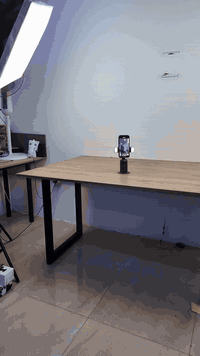 ستاند تتبع ذكي للوجه مع فلاش إضاءة  الاستخدامات  لتصوير الفيديوهات وال...