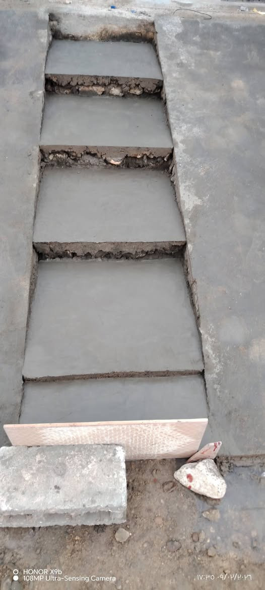 بِسْمِ اللَّهِ الرَّحْمَنِ الرَّحِيمِ
كادر عمل متكامل كش ورصف وصب ناعم وخشن وتفليش وحفر اساس 
***********
