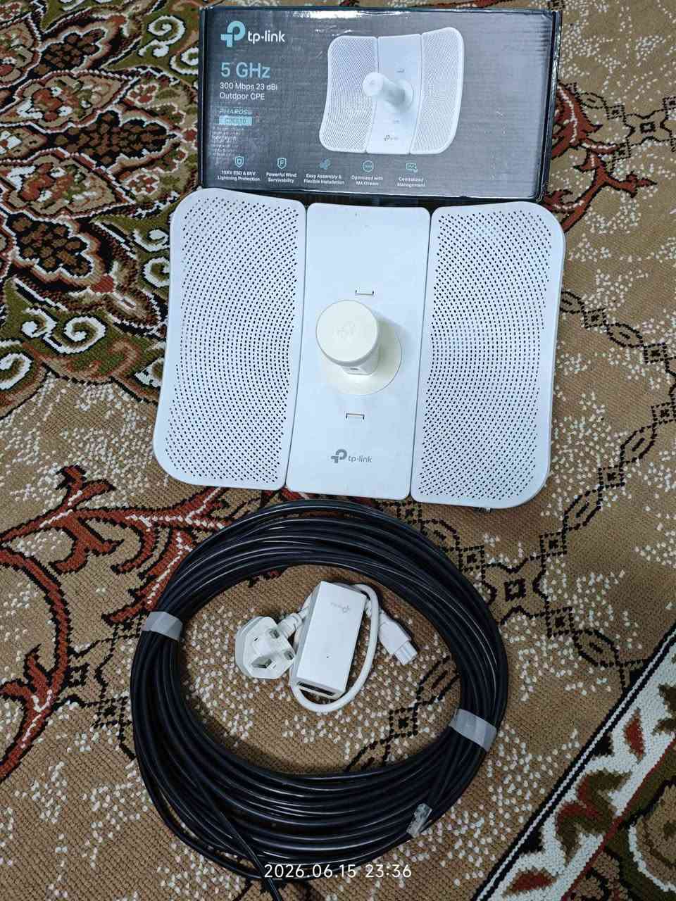 شبكة نانو TP link أصلي
أحدث أصدار أستعمال قليل
مع محولة أصلية وكيبل أصلي بطول 20 متر
سبب البيع أجه الكيبل الضوئي للمنطقة وحولت عليه 
المكان / السماوة
السعر / 45 ألف السماوا, المثنى


**إذا كنت صاحب هذا الإعلان وتريد حذفه لأي سبب، رجاءا أرسل رسالة إلى الدعم الفني**