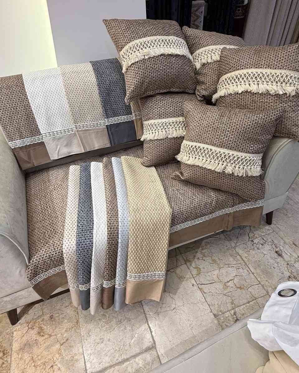 حصريا 💫 فيروزه للمفروشات

سيت مفارش تخم بوهيمي كتان لاصلي ✨

الضهر جلد محبب مانع تزحلق

نظام تركي 10مقاعد

 مع و5وجه كوشات ✨

العرض 85سم 

الححز ولاستفسار مراسله الصفحه 💌💌

يوجد خدمه جميع محافظات 🚗🚗🚗


**إذا كنت صاحب هذا الإعلان وتريد حذفه لأي سبب، رجاءا أرسل رسالة إلى الدعم الفني**