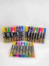 أقلام سبورة ضغط • ٨ ألوان • مكتبة الباهر