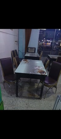 ميز طعام عدد 3مع 12كرسي السعر 300الف دينار اعتذر عن المراسله الاتصال ع...