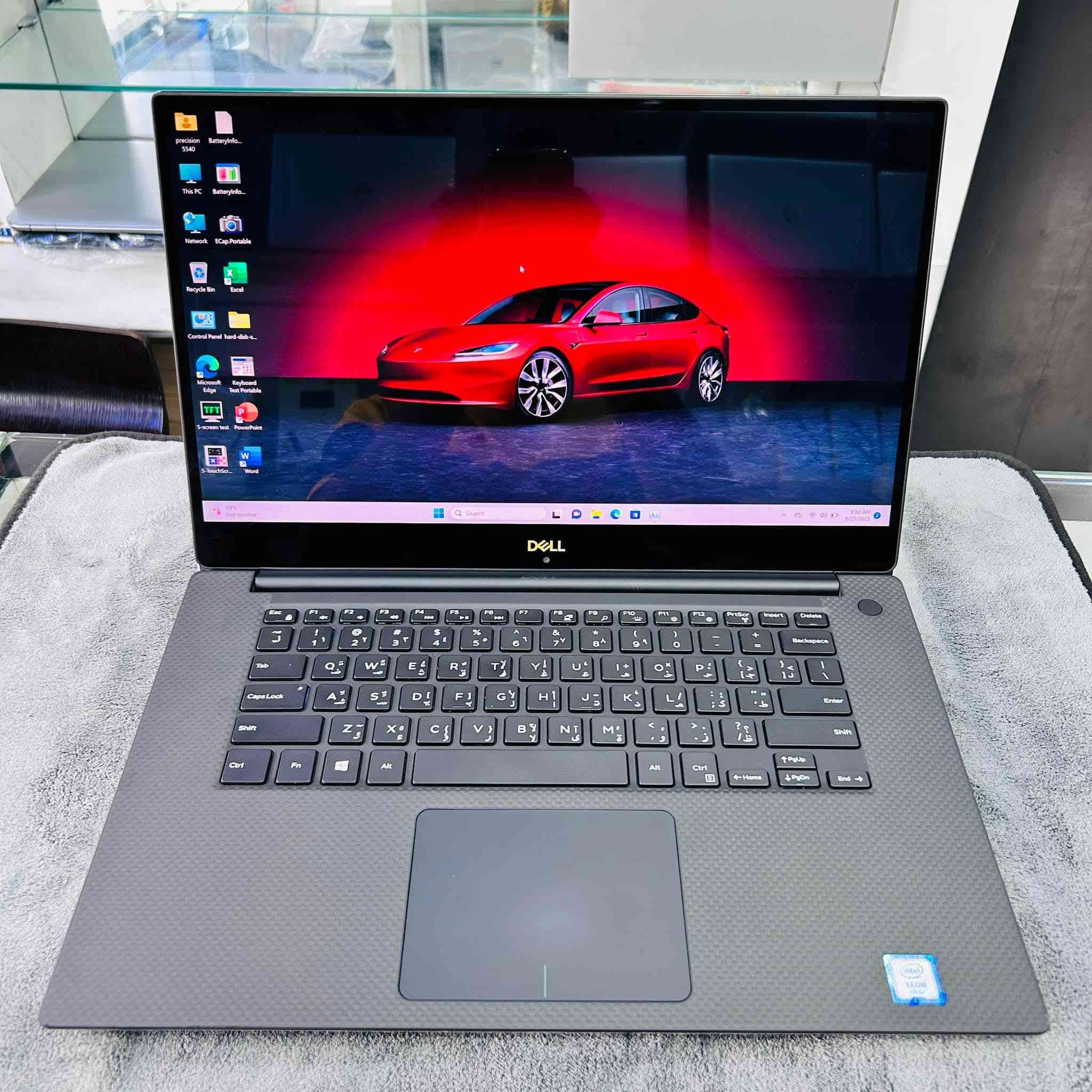 تحفة فنية من شركة DELL 💪🏻
أقوى لابتوب للإلعاب والبرامج الثقيلة Dell Precision 5540 Workstation

#مواصفات_قوية_جداً

🔷 المعالج كور i9 من الجيل التاسع بأعلى و أقوى فئة ( H ) و فئة H تعني: High Performance أي (فئة الأداء القوي) وهذه الفئة خاصة للإلعاب وبرامج التصاميم والهندسة.

🔷 الرامات حجم 16 كيكا DDR4 

🔷 الهارد 512 كيكا نوع SSD - NVMe (أسرع من SSD العادي إللي هو أصلاً سريع)

🔷 يحتوي على كارتين شاشة:

الأول كارت داخلي: أحدث نوع (ألترا أتش دي - UHD) حجم 8 كيكا

الثاني كارت خارجي: NVIDIA Quadro T2000 حجم 4 كيكا أسرع وأقوى فئة T2000

🔷 الشاشة من أحلى الشاشات اللى ممكن تشوفها، 15.6 إنج Full HD (تشبع لوني رائع +  حواف سلم)

🔷 كيبورد (ضوئي)

#اللابتوب_يحتوي_على_أهم_البرامج (يعني تستمله جاهز):  

1️⃣ حزمة أوفيس كاملة ✅

2️⃣ برامج الأدوبي  ✅

3️⃣ برامج الاوتوكاد ✅

4️⃣ سينمانا وشبكتي لمشاهده الافلام ومباريات كرة القدم ✅

5️⃣ كيم لوب (تنزل أي لعبة بكل سهولة) ✅

6️⃣ منصة ستيم ✅

7️⃣ واتساب ✅

8️⃣ تليكرام ✅

#السعر 825 ألف مع #سيت_ملحقات:

1️⃣ ماوس ✅

2️⃣ماوس باد ✅

3️⃣هدفون ✅

4️⃣ حقيبة ✅

5️⃣ شاحن ✅

بغداد حي العدل (توصيل #مجاني بكل العراق)

واتساب ***********
