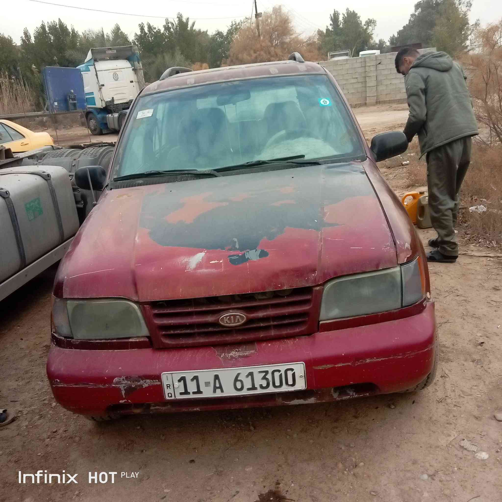 كيا سبورتج موديل 94 رقم بغداد باسمي بس بيهة شغلة سحب مابيهة عاطلة يعني السعر 25 وبيهة مجال *********** بي واتساب ***********
