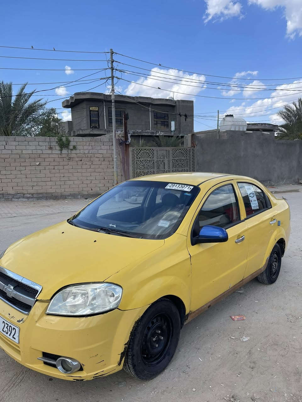 سلام عليكم افيو وارد امريكي  كير عادي موديل ٢٠٠٨ رقم قادسيه دولي سنويه جديده محرك اوبترا جاهزه السياره مكينه كير حداديه تخم تاير  مداور يمته ماتريد مصفره هيئه وغرامات ماعليها ربع السعر٣٣وبيها مجال بسيط مكان السياره الديوانيه قضاء الحمزه ‭٠٧٨٣ ٥٩٣ ١٨٣٦‬
