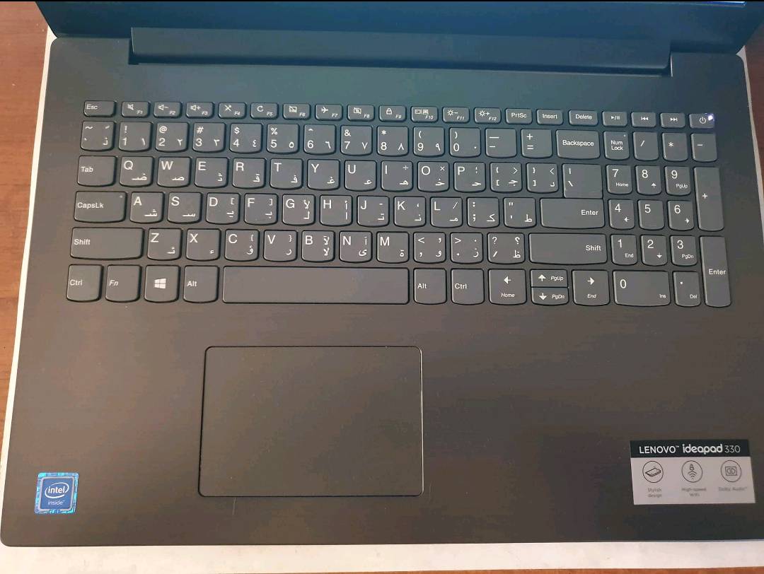 للبيع لابتوب Lenovo IdeaPad 330 مخصص للدراسه والاعمال المكتبيه فقط 

المواصفات : 

1- الذاكره : 1 تيرا بايت HDD قابل للتطوير إلى SSD
2- الرام : 4 كيكا بايت DDR4 مع  قطعه رام خارجيه يمكن اضافتها للابتوب بحجم 4 كيكا (اجمالي الرام يكون 8 كيكا في اللابتوب)
3- المعالج : Intel Celeron N4000
4- كارت الشاشه : Intel Ultra HD Graphics 600
5- الشاشه : 15.6 inch - HD
*الرام قابل للزياده والذاكرة الداخليه قابله للتطوير إلى SSD 

*يستخدم للدراسه والاعمال المكتبيه فقط (ليس للالعاب) 

*مستخدم مرتين فقط ونظيف جدا 

*المحتويات (اللابتوب+ الشاحنه+الصندوق)