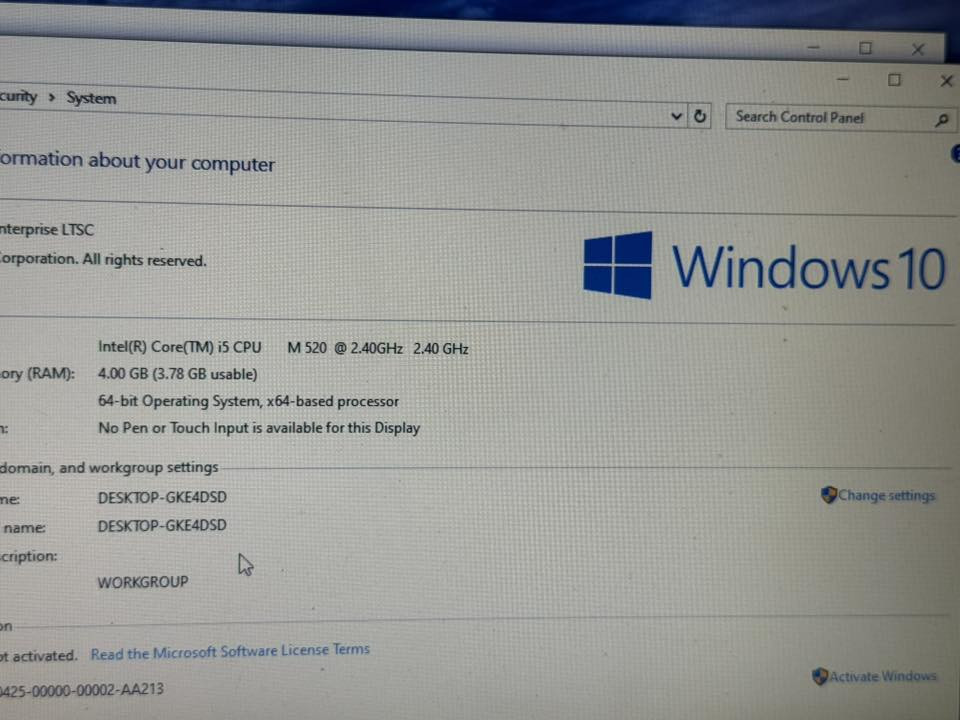 لابتوب hp ويندوز 10
core 5
 
hard 300 GB

ram  4

مستعمل نضيف 

***********

السعر125  الف
