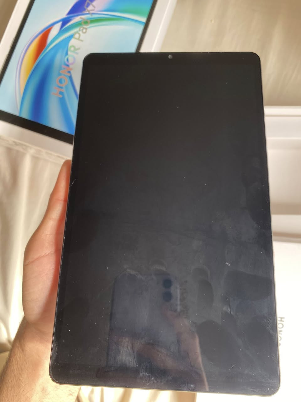 ايباد للبيع HONOR Pad X7
ذاكره 128 سعة البطاريه 7020m حجم الشاشة 8.7 نظافه الجهاز 100 /100 معه كامل ملحقاته استخدام الجهاز 10 ايام فقط 
السعر 165 وبيه مجال 
العنوان الديوانيه حي التقيه


**إذا كنت صاحب هذا الإعلان وتريد حذفه لأي سبب، رجاءا أرسل رسالة إلى الدعم الفني**