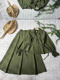 قميص وتنورة • دابل تركي مبطن • مقاسات ٤٠-٤٨