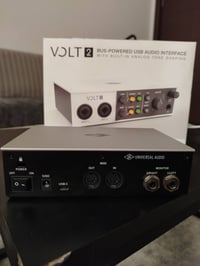 متوفر كارت صوت احترافي من شركة universal audio Volt 2مع 10 مؤثرات صوتي...