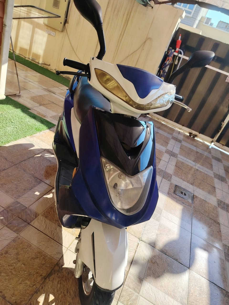 سكنس فحل  كهربائيات كلها شغاله نكره سلف وهندر مكينه لا مفتوحه ولا مجفته زوج تايرات جدد سعر ٤٧٥ بيها مجال دراجه نضيفه عنوان بعقوبة اتصل ***********
