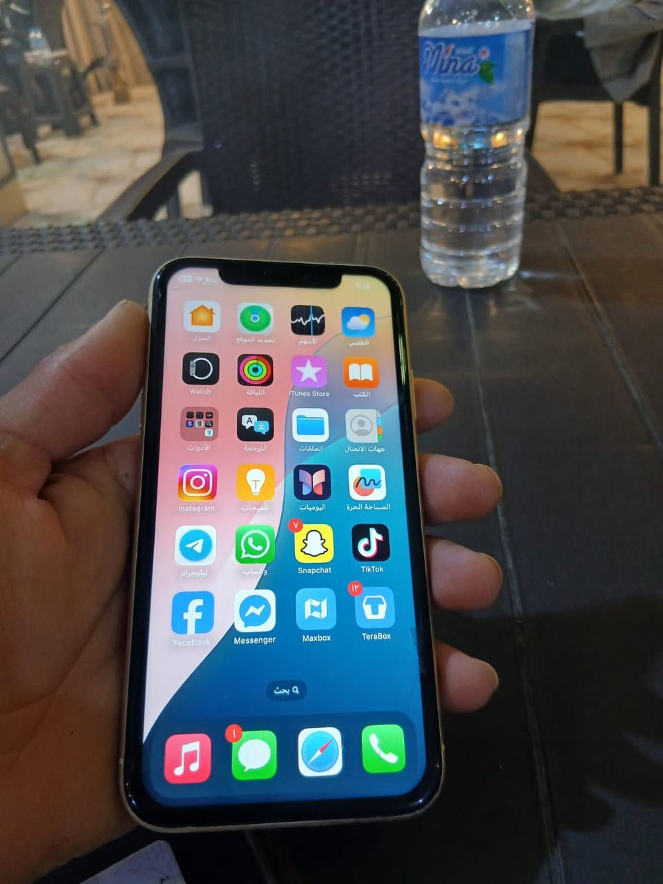 السلام عليكم
آيفون اكس آر البيع مبدل فقط بطاريه 
ذاكره 64
فيس إيدي شغاله 
سعره 150قفله
***********
