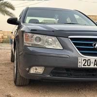 سوناتا موديل ٢٠٠٩ وارد امريكي  مكينة ٢٤٠٠ صبغ عام اثر جراد شرط ليبل وا...