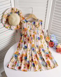 فستان أطفال • مع قبعة • السماوة مول ابو مهدي