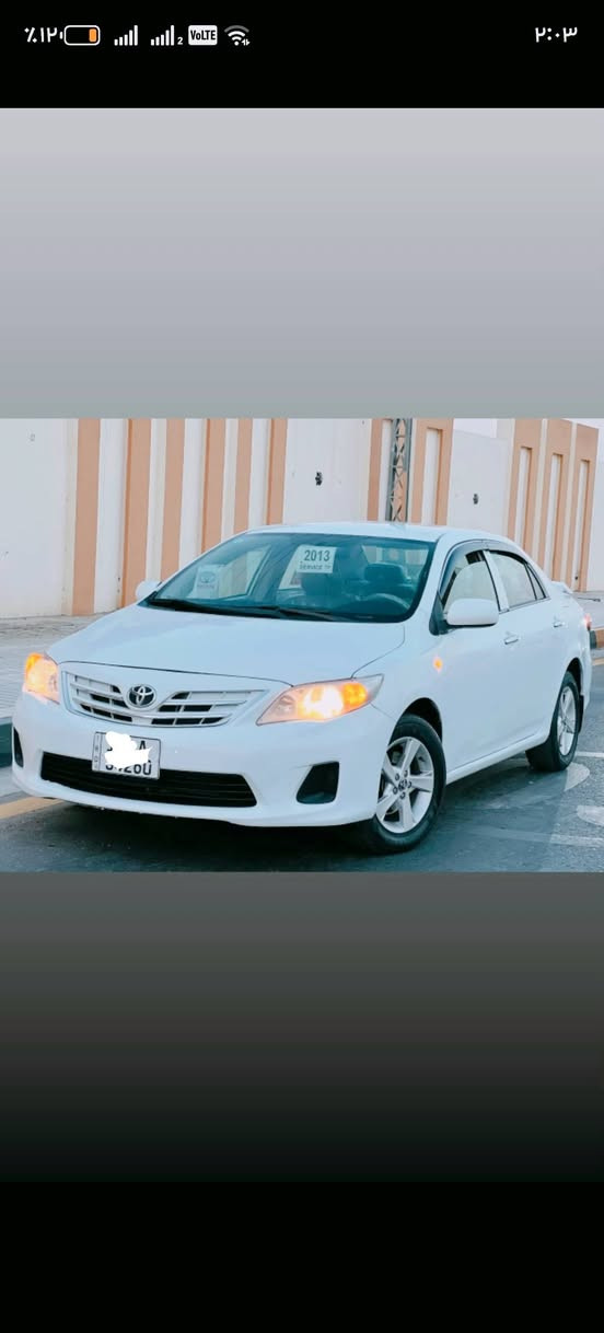 كورلا 2013 ماشيه 99حقيقي خليجي 1800مصبوغه عام جمالية بيه طخه بلدعاميه الوره فقط لون ابيض رقم انبار الدولي هزه جديه وسنويه لل2030 مكني الانبار الكرمه سيارة نضيفه وخير من الله 
***********

