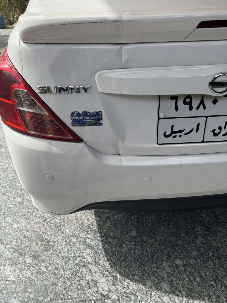 السلام عليكم 
نيسان سني للبيع موديل 2022 ماشية 18 الف فقط يعني سيارة اخت الزيرو 
مكفولة كفالة عامة من عدا طخة جدا بسيطة كما موضحة بالصور
السعر:  118 ورقة بيهة مجال بسيط جدا
للاستفسار الاتصال على الرقم ***********
