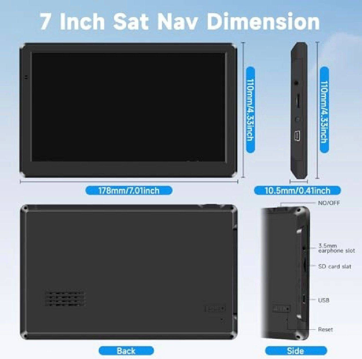 جهاز GPS للسيارة بشاشة لمس 7 إنج عالية الوضوح، يعمل بدون إنترنت ويعطي ملاحة دقيقة مع إرشادات صوتية وتحديد أسرع طريق.
يدعم البلوتوث وتشغيل MP3، ويعرض تحذير كاميرات السرعة ومعلومات الطريق.
متوافق مع 12–24 فولت مناسب للسيارات والشاحنات.
جهاز عملي وسهل الاستخدام وشاشته واضحة أثناء القيادة.
*********** مكاني نجف

