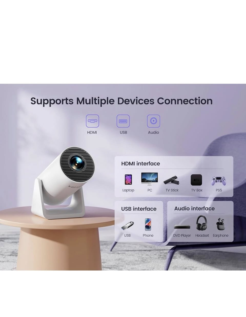 � جهاز عرض محمول WIMIUS موديل S27
تصميم أنيق وعصري، حجمه صغير وخفيف تقدر تاخذه معك لأي مكان 🧳

مناسب للبيت، المكتب، مشاهدة الأفلام والمباريات 🎬⚽

✨ صورة واضحة وجودة ممتازة

✨ يدعم الواي فاي والبلوتوث

✨ تصميم مميز مع قاعدة ثابتة

✨ يمكن ربطه بالموبايل واللابتوب بسهولة

📦 الكمية محدودة ومتوفرة حالياً

للطلب راسلونا على الخاص 📩

أو على الواتساب: ***********
