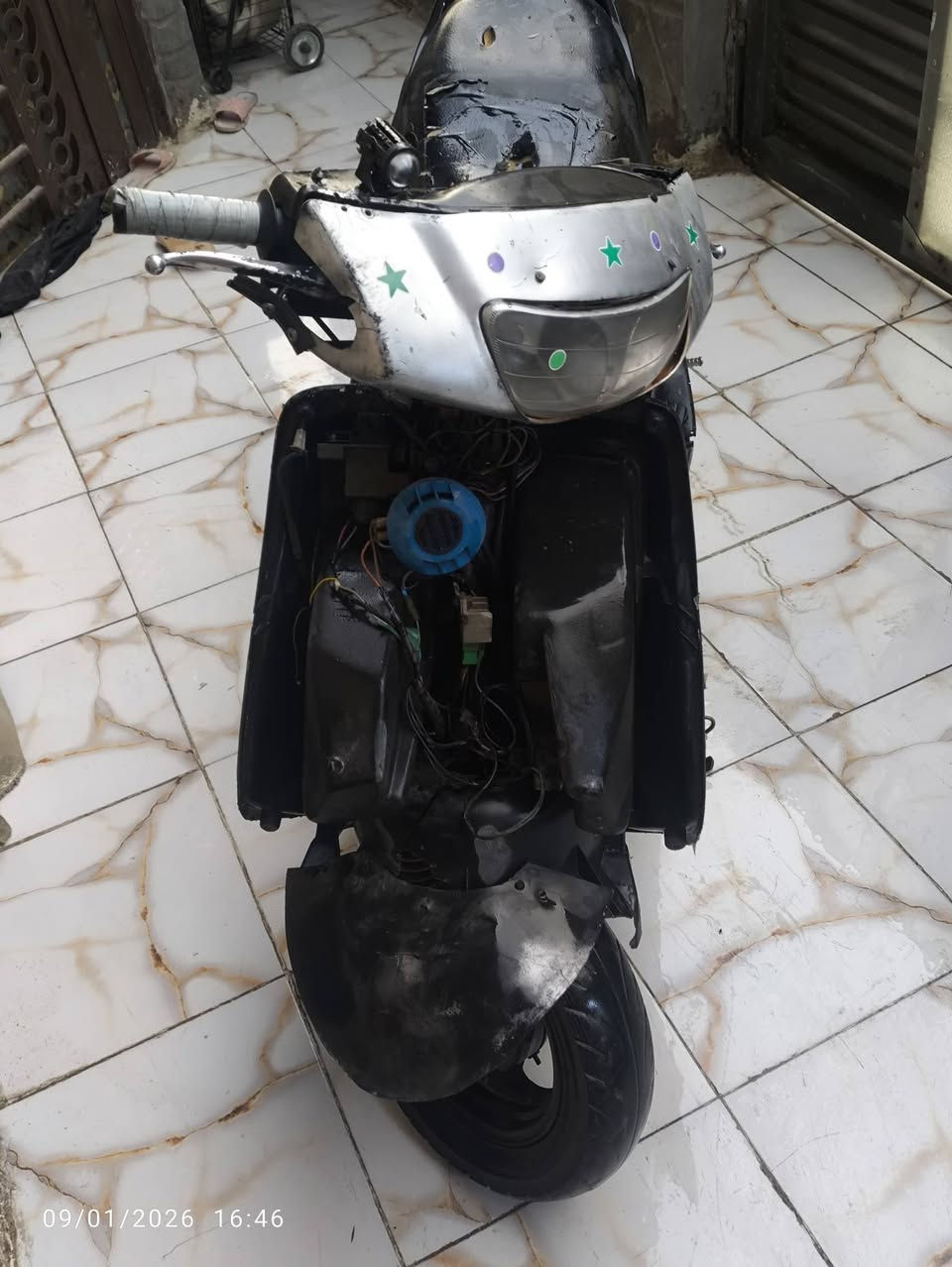 سلام عليكم دراجه فراشه 140 شغاله كلشي مابيهة بس يرادلهة ترتيب ب100 قفل كوم حديد مكاني نادر الاولة رقمي ***********
