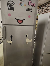 ثلاجة مال بيت حجم16قدم لون سلڤر ماركة BEKOمع قاعدة المنيوم سعره 100الف...