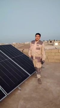 منظومة شمسية • انفرتر 6 كيلو • الموصل القيارة البكر