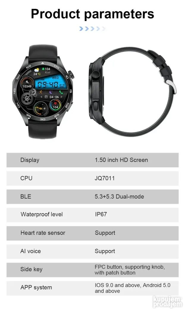 ساعة سمارت إلكترونية 
السعر 20,000


**إذا كنت صاحب هذا الإعلان وتريد حذفه لأي سبب، رجاءا أرسل رسالة إلى الدعم الفني**